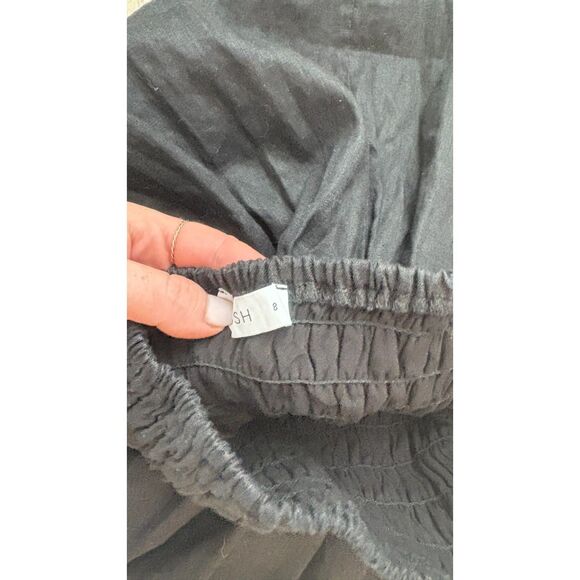 DISSH Nell Linen Midi Dress Black Size M - Picture 7 of 7